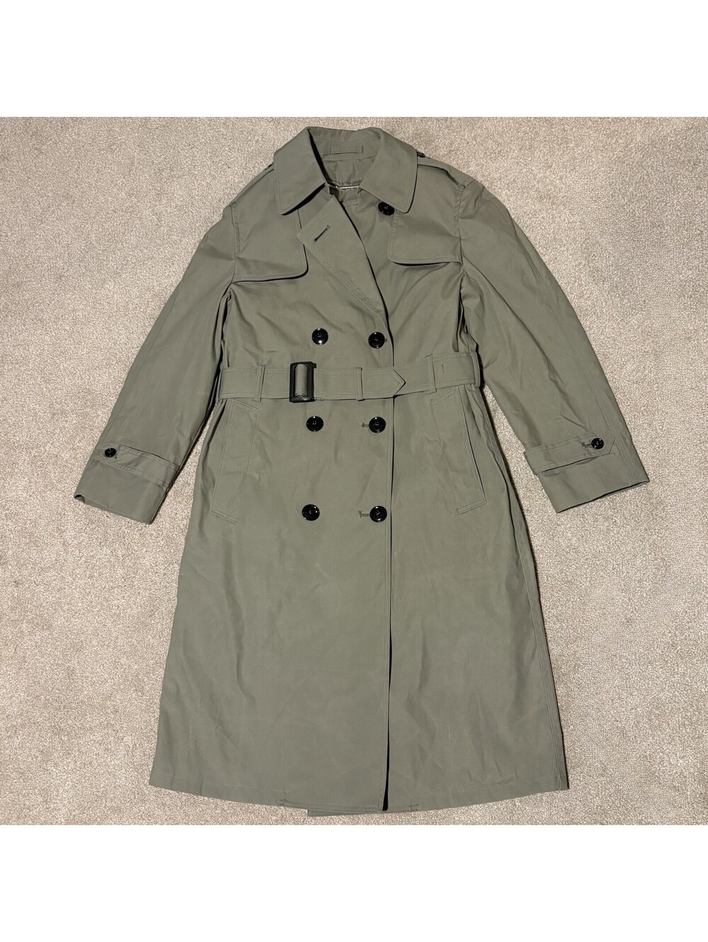 Defense Logistics Agency Valor Collection Military Marine Trench Coat Womens 8R